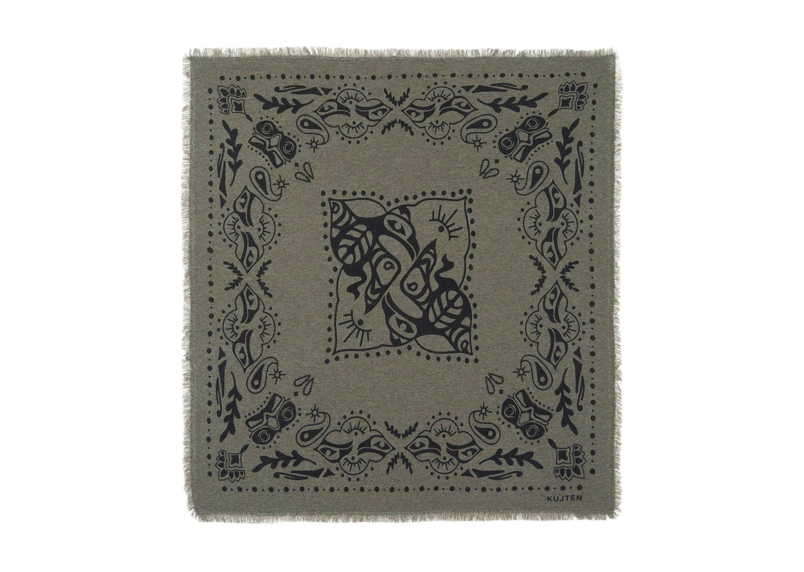 Kujten Large Bandana Hachiko Inuit Marl Khaki
