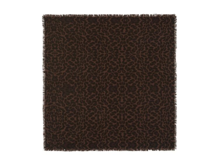 Kujten Large Bandana Hachiko Leopard Brown