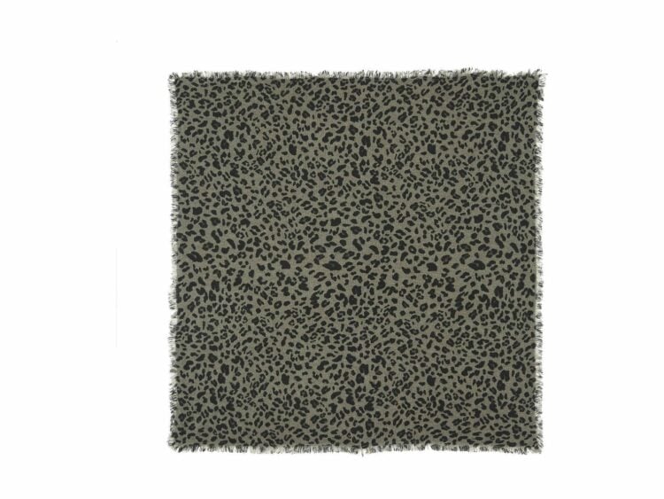 Kujten Large Bandana Hachiko Leopard Marl Khaki