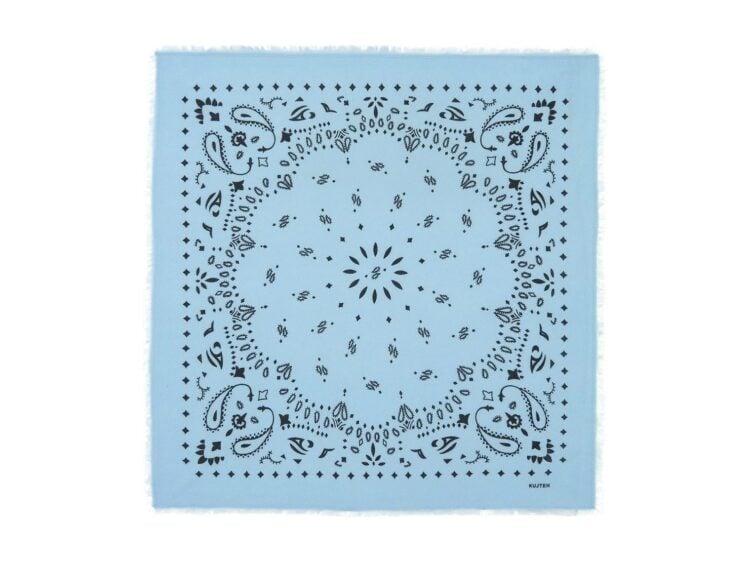 Kujten Large Bandana Hachiko Zephyr Blue