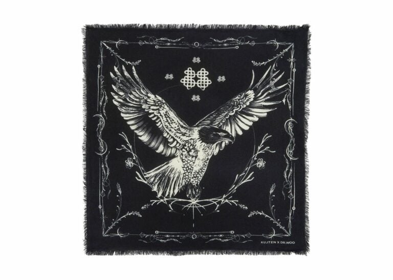 Kujten Large Bandana Washi Black