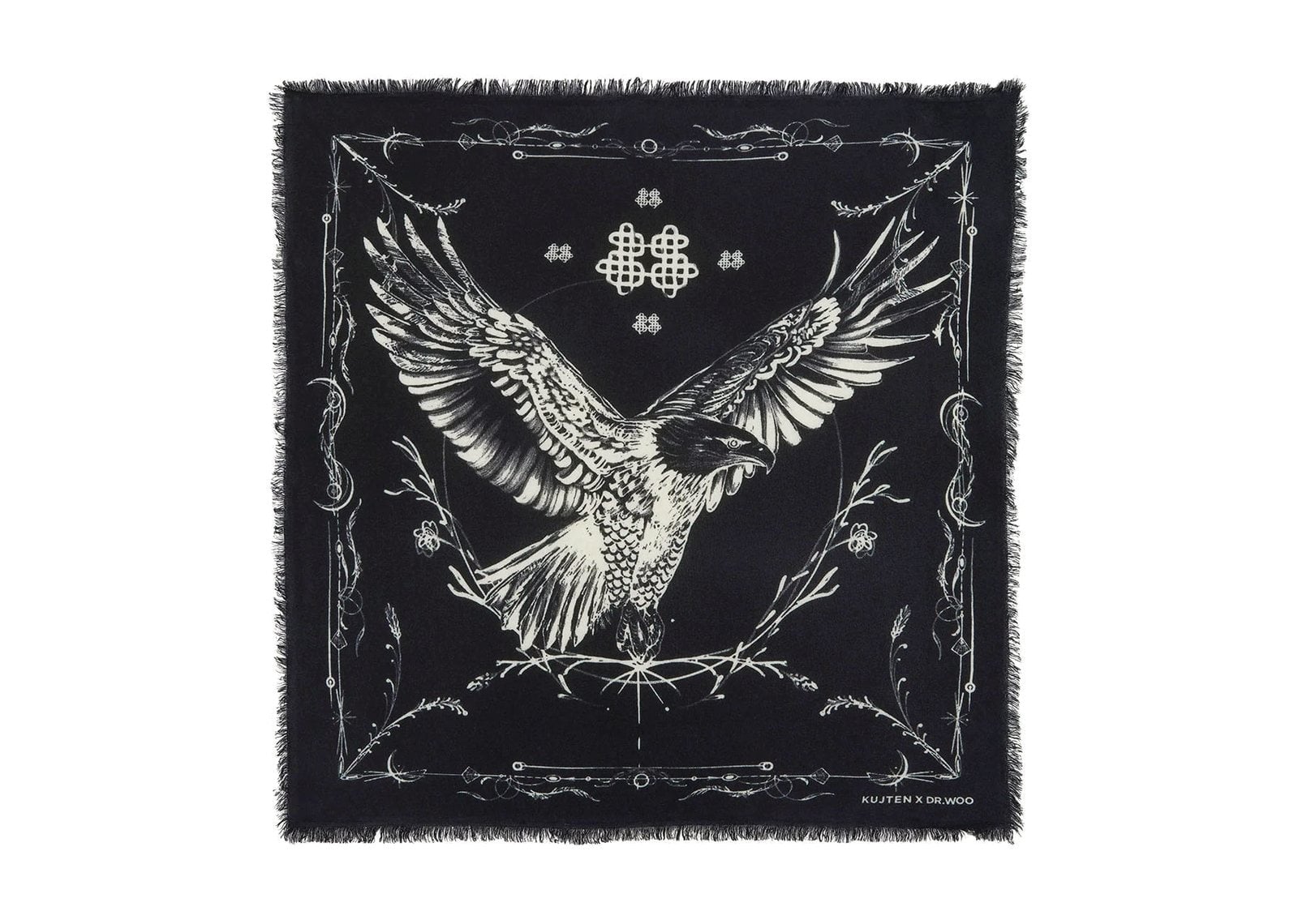 Kujten Large Bandana Washi Black