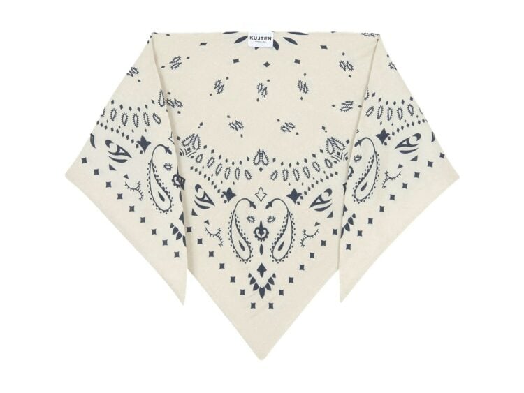 Kujten Small Bandana Tifa Oats White