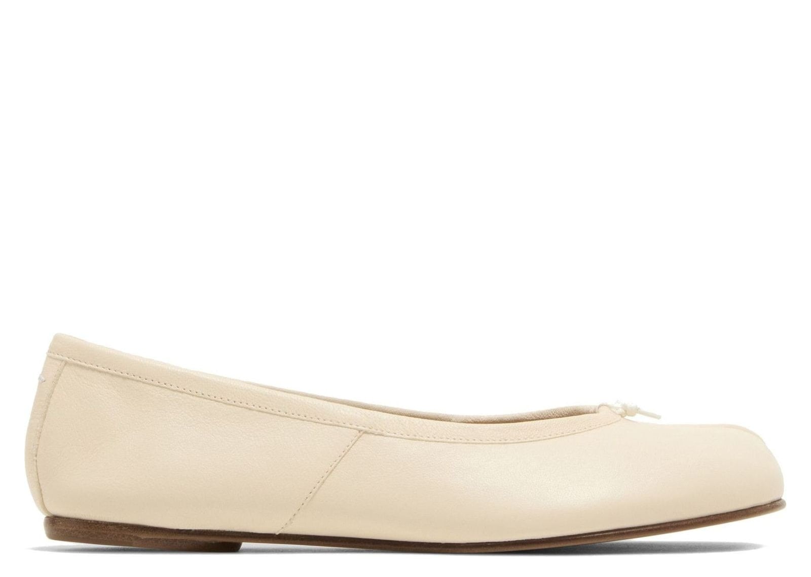 Maison Margiela Calfskin Tabi Ballet Flats White
