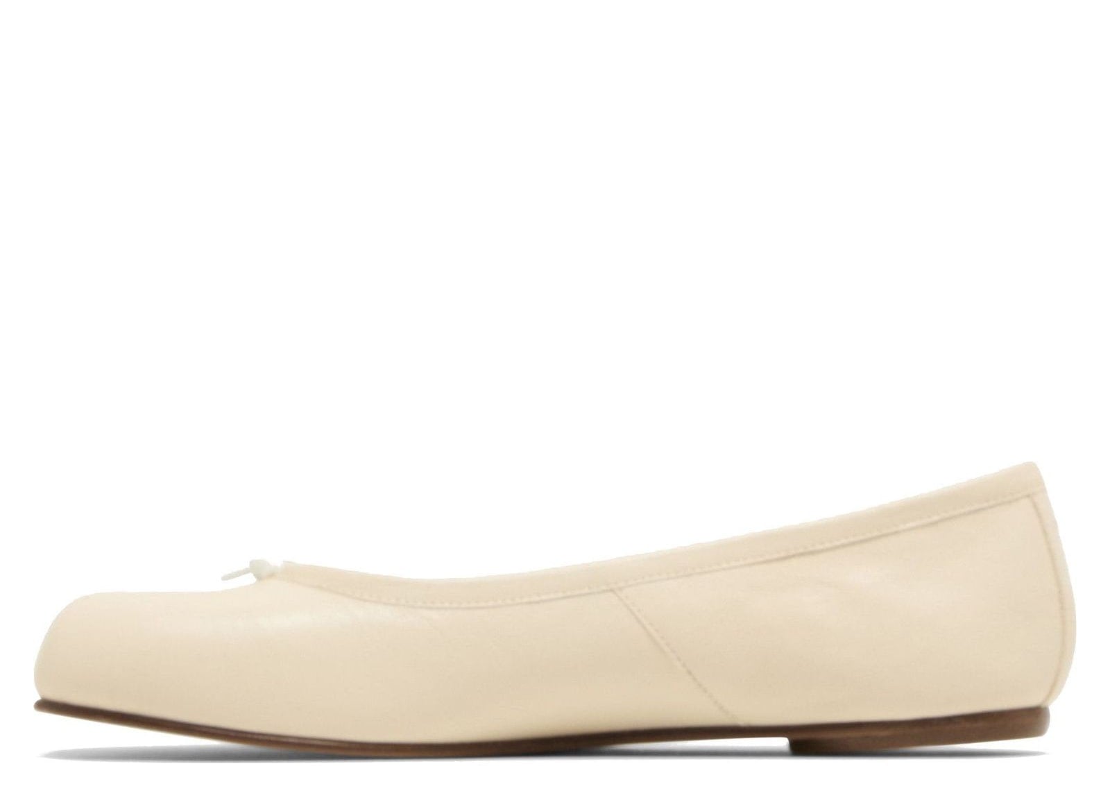 Maison Margiela Calfskin Tabi Ballet Flats White - görsel 2