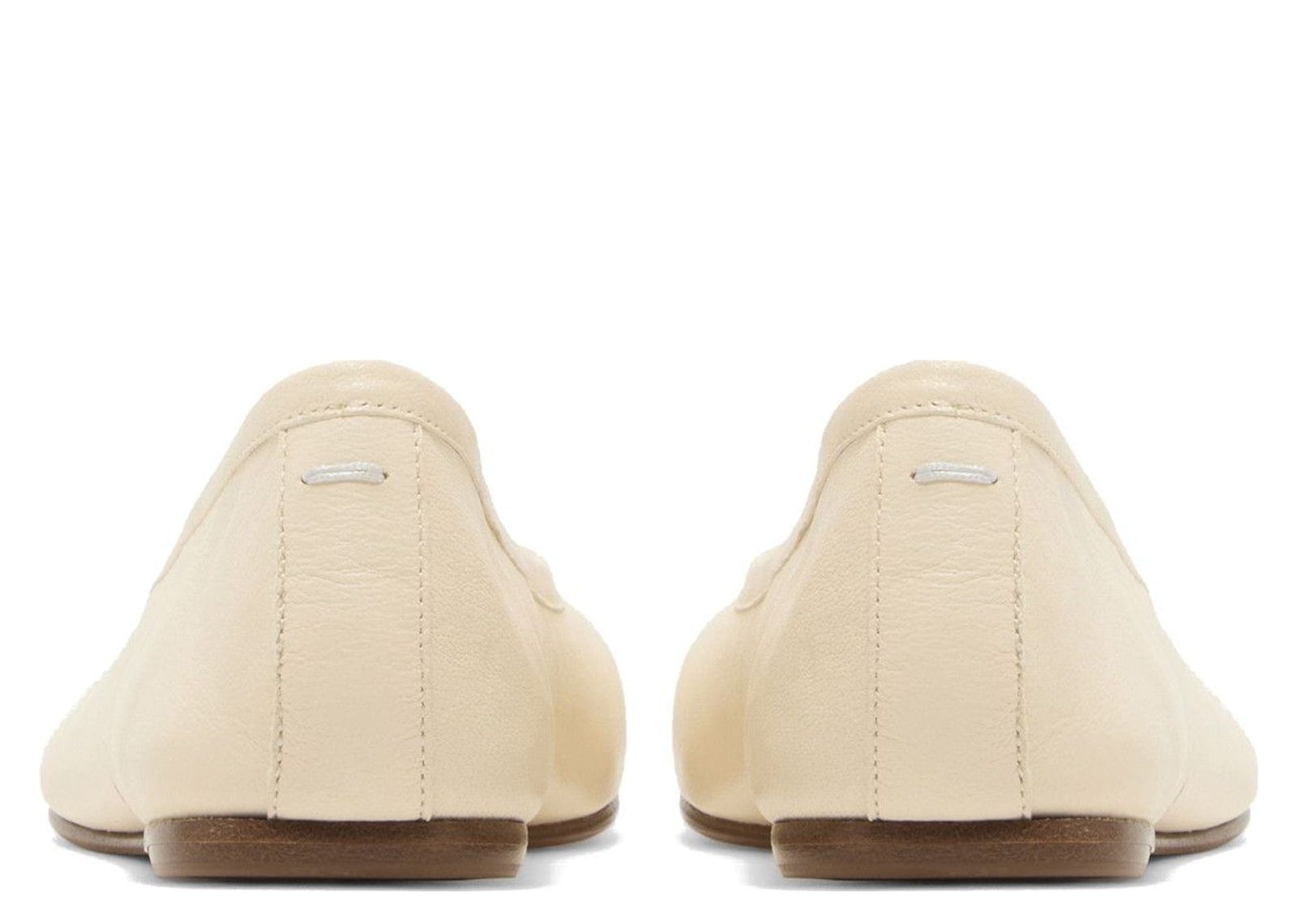 Maison Margiela Calfskin Tabi Ballet Flats White - görsel 3