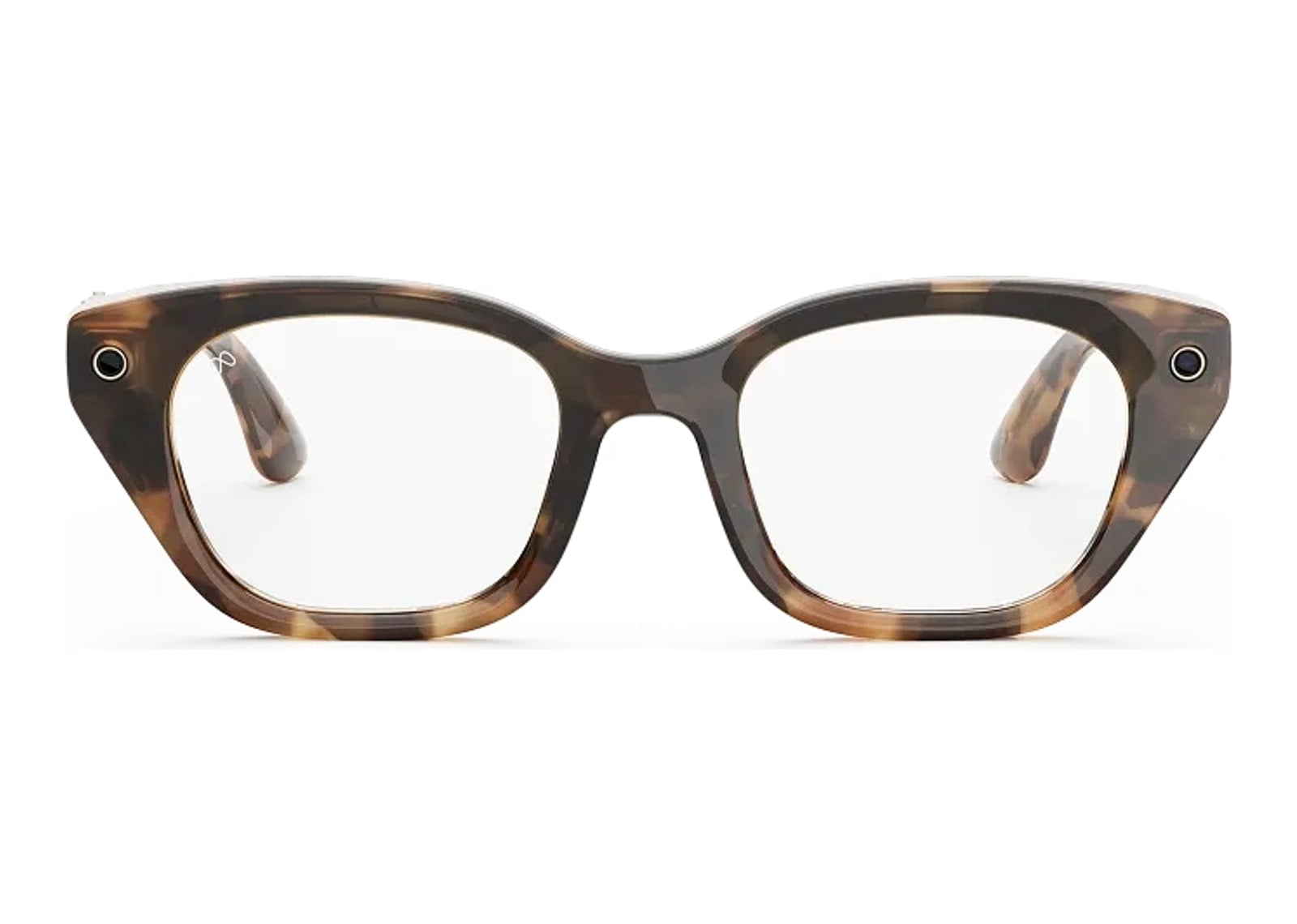 Meta Capri AI Smart Glasses Clear Lens Espresso Tortoise