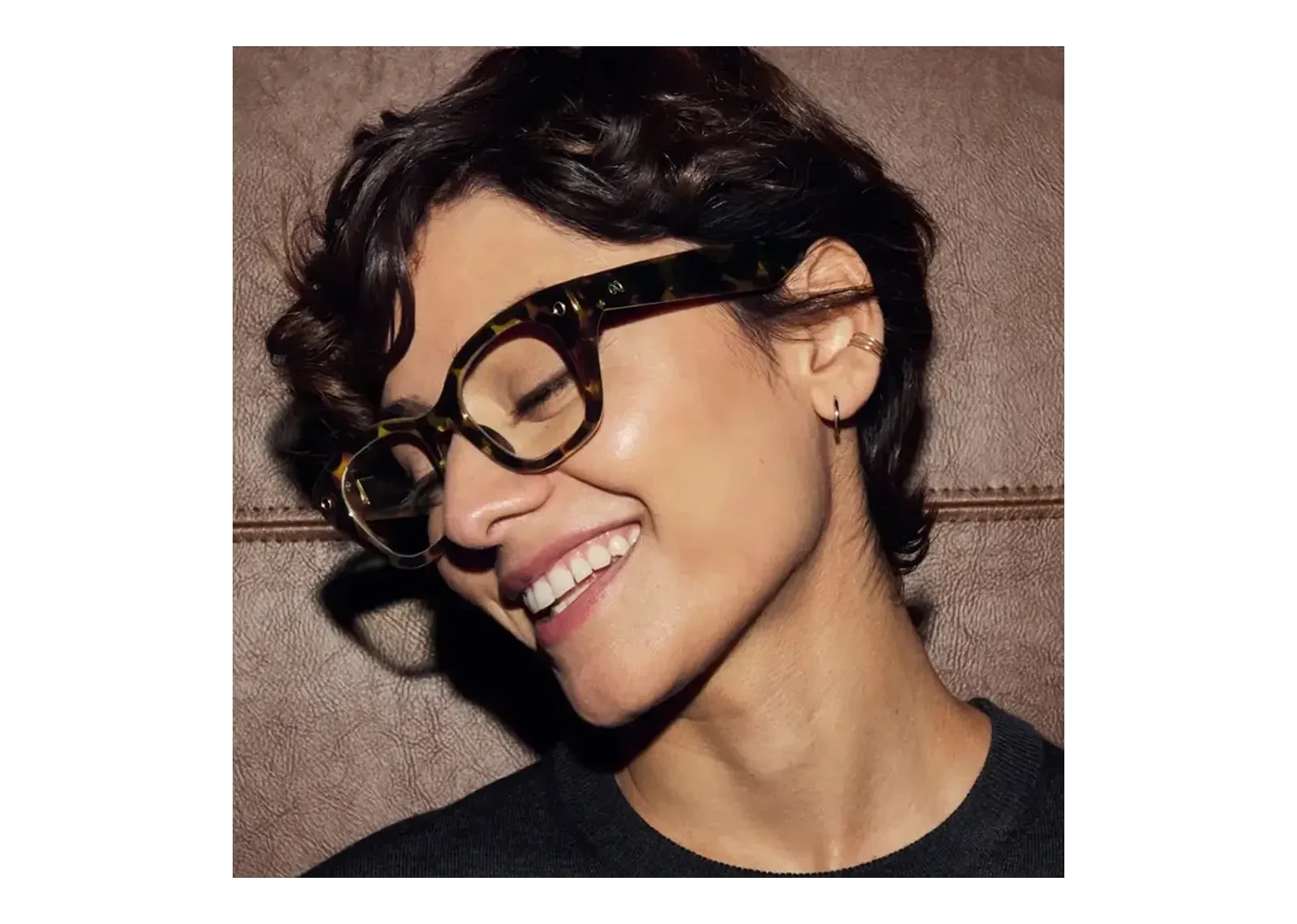 Meta Capri AI Smart Glasses Clear Lens Espresso Tortoise - görsel 3