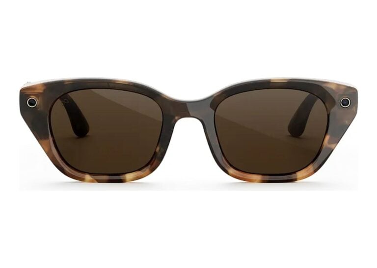 Meta Capri AI Smart Glasses Polarized Brown Lens Espresso Tortoise