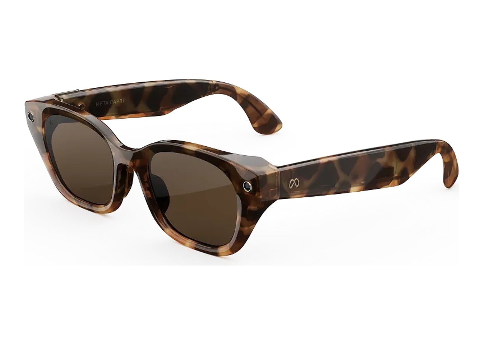 Meta Capri AI Smart Glasses Polarized Brown Lens Espresso Tortoise - görsel 2