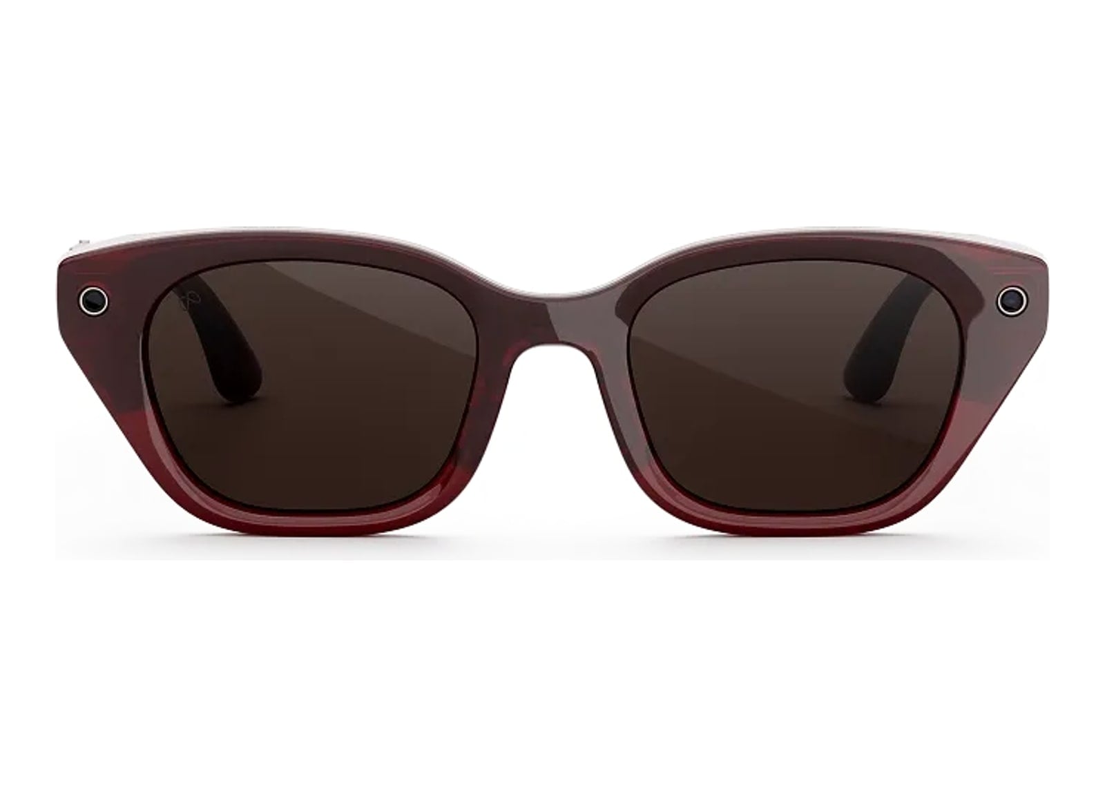 Meta Capri AI Smart Glasses Polarized Chocolate Lens Crimson