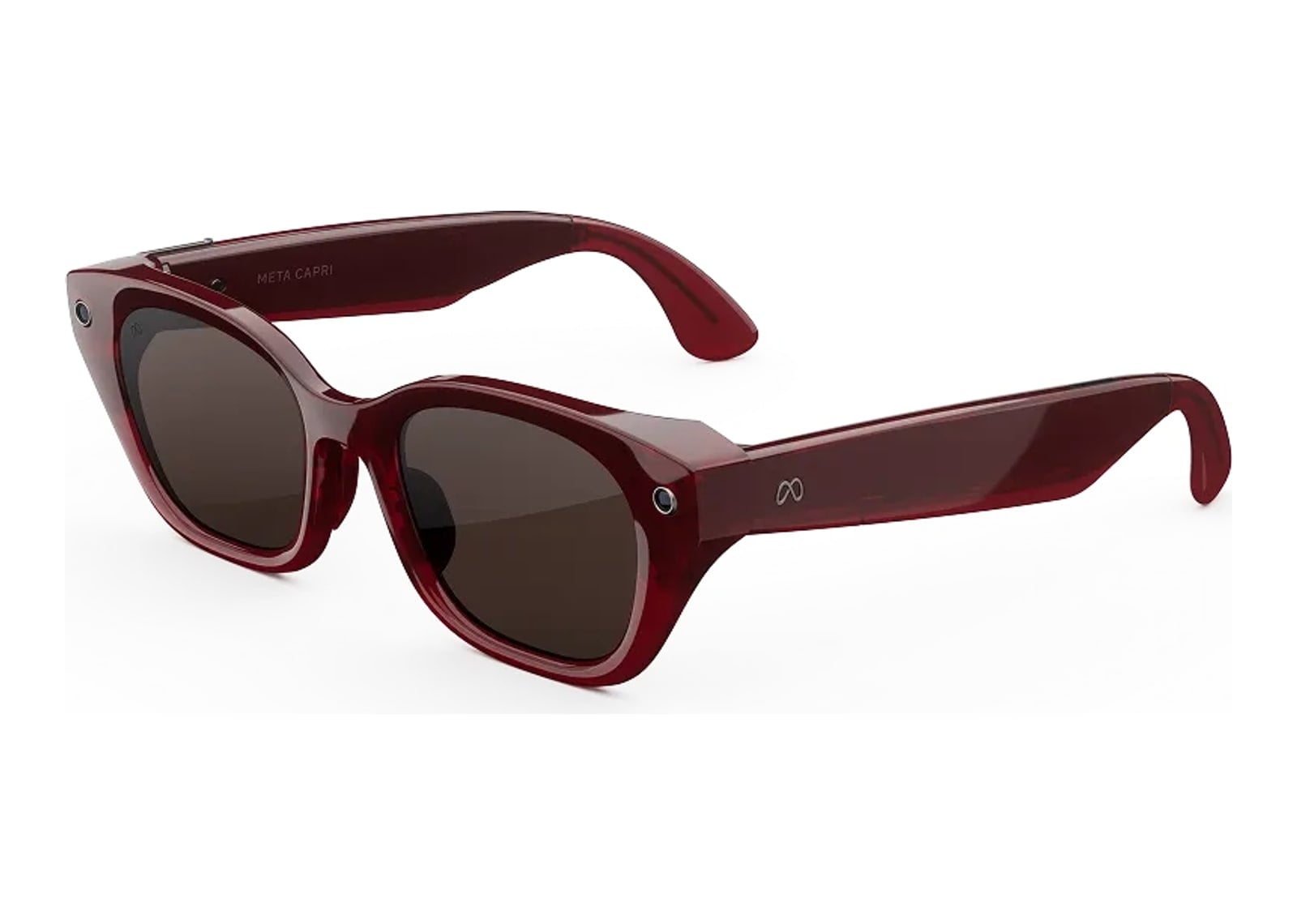 Meta Capri AI Smart Glasses Polarized Chocolate Lens Crimson - görsel 2
