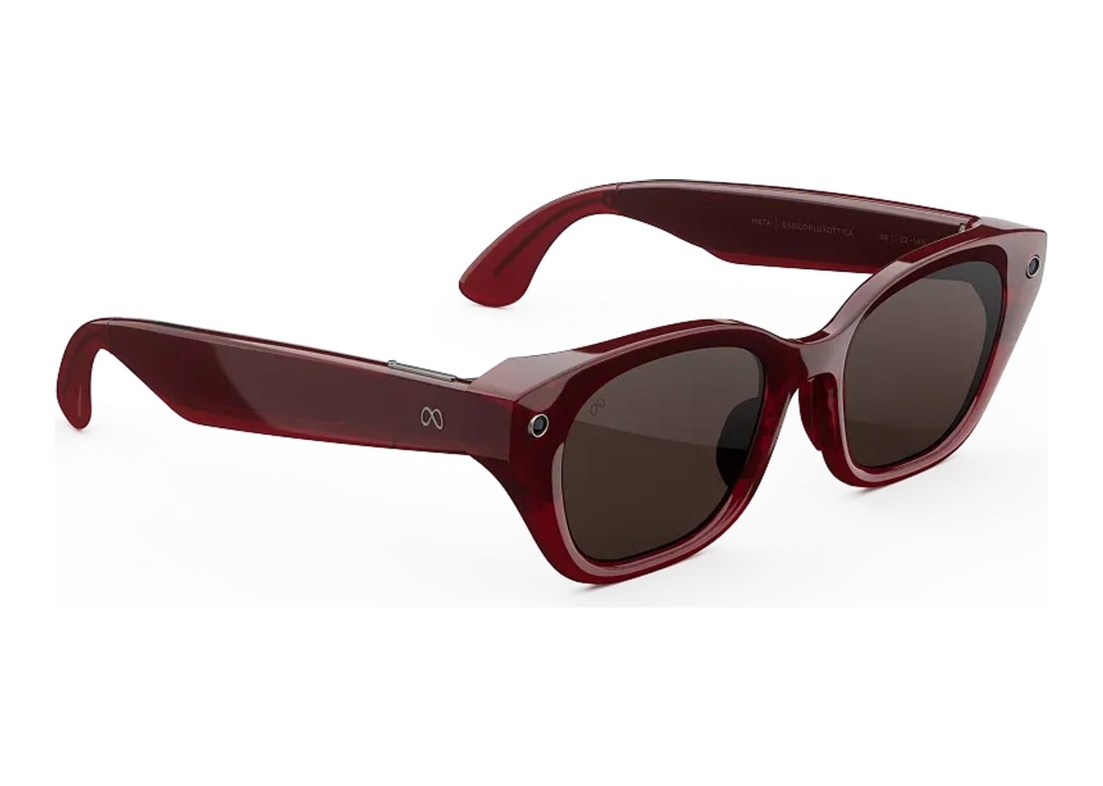 Meta Capri AI Smart Glasses Polarized Chocolate Lens Crimson - görsel 3