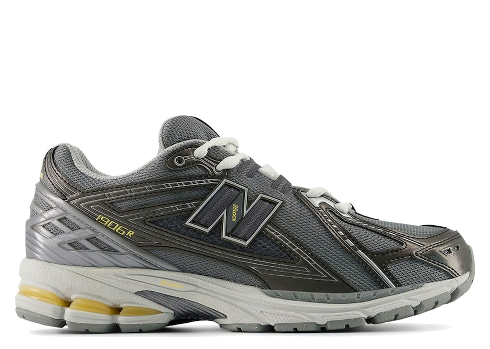 New Balance 1906R Slate Grey Black Metallic White Peach