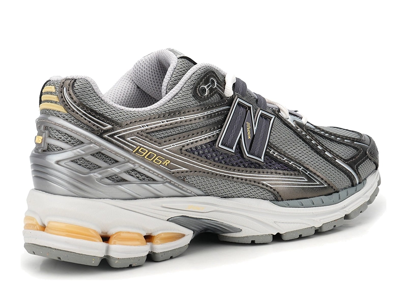 New Balance 1906R Slate Grey Black Metallic White Peach - görsel 3