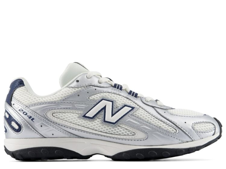 New Balance 204L Sea Salt Silver Metallic Navy
