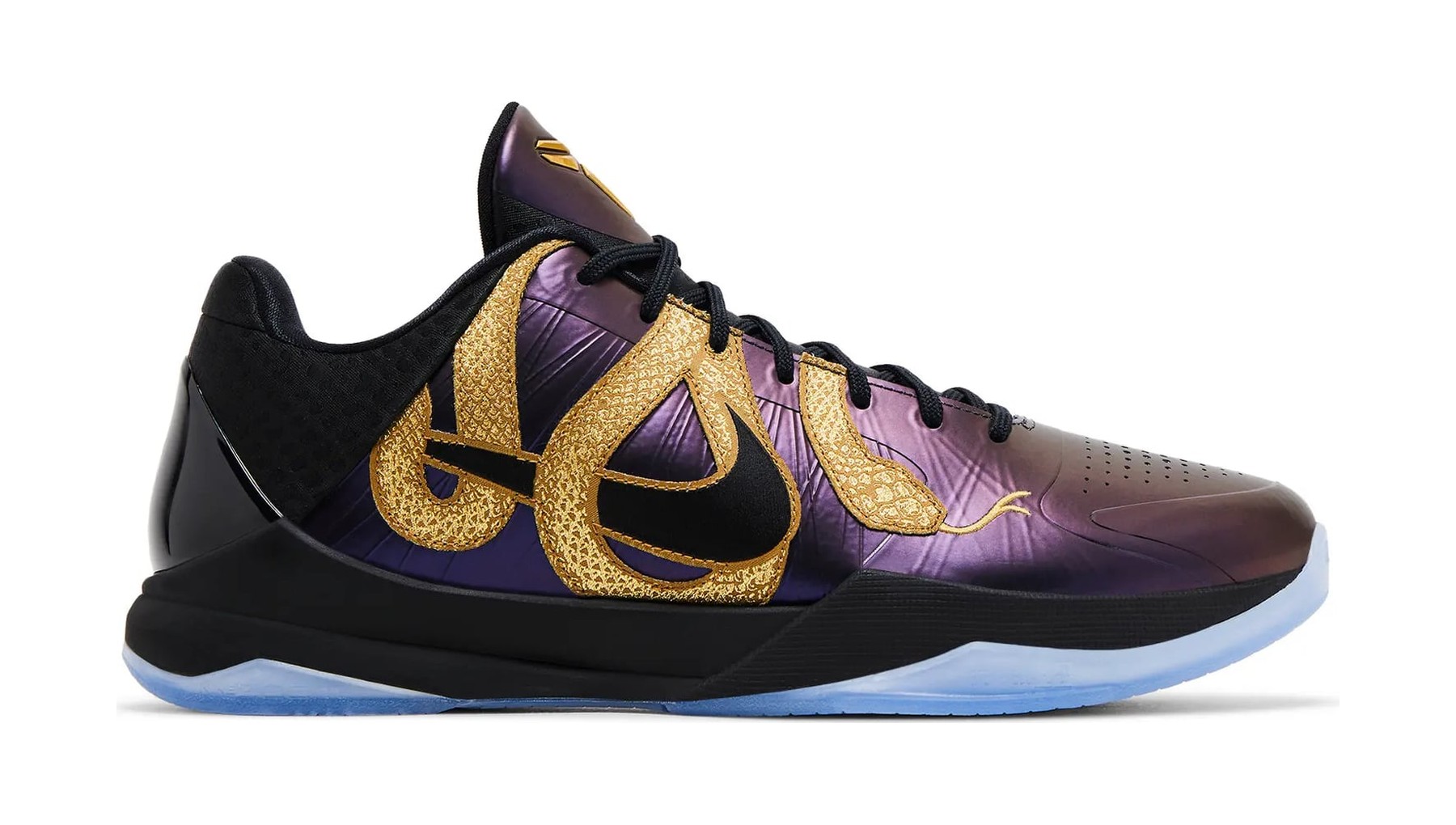 Nike Kobe 5 Protro Year of the Mamba Eggplant mor altın basketbol ayakkabısı