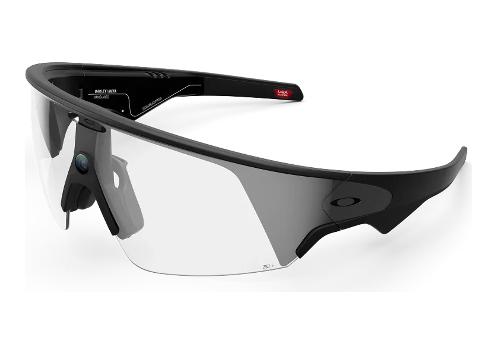 Oakley Meta Vanguard AI Smart Glasses Clear Lens Black - görsel 2