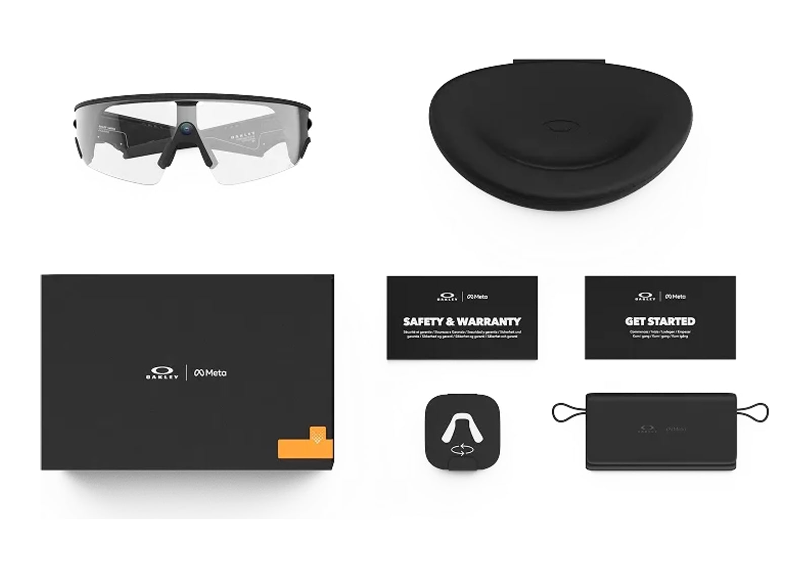 Oakley Meta Vanguard AI Smart Glasses Clear Lens Black - görsel 4