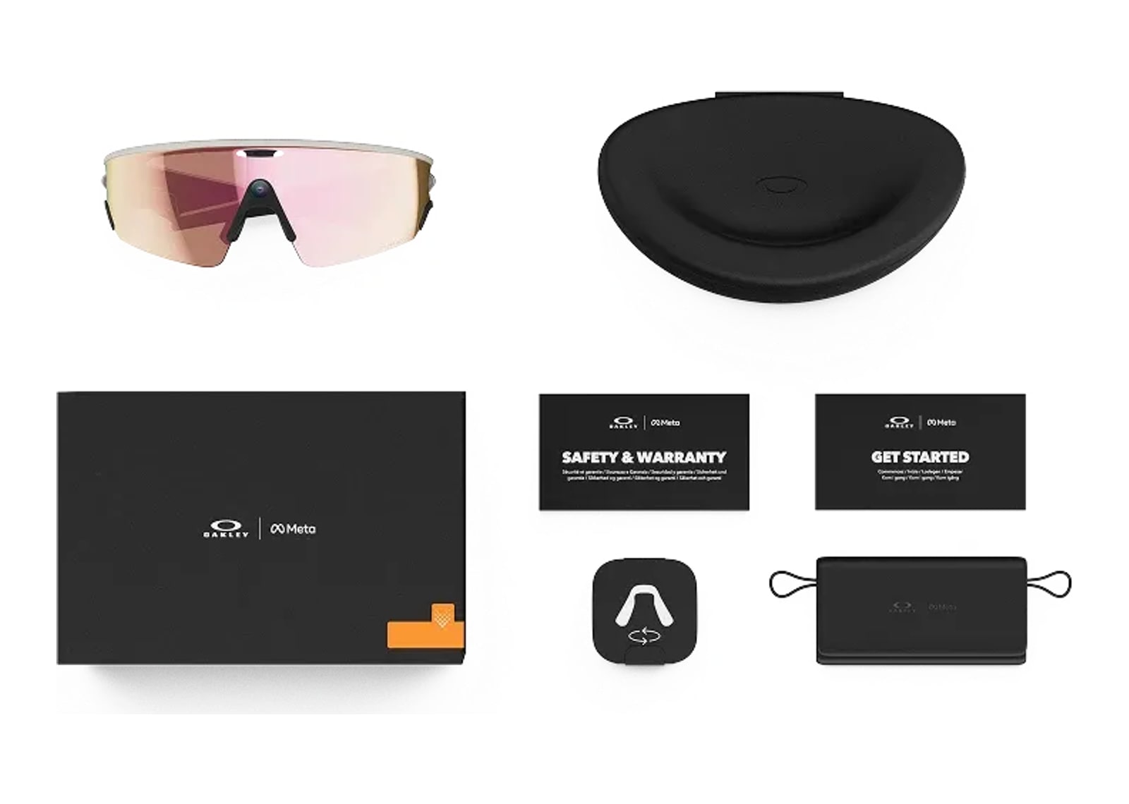 Oakley Meta Vanguard AI Smart Glasses Prizm Rose Gold Lens White - görsel 5