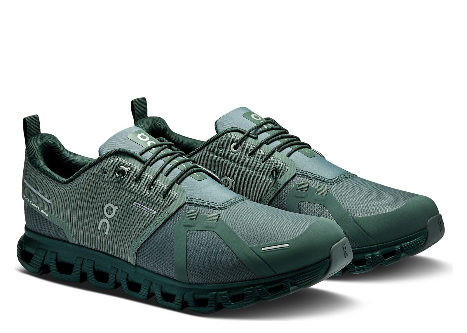 On Running Cloud 6 Waterproof Olive Evergreen - görsel 3