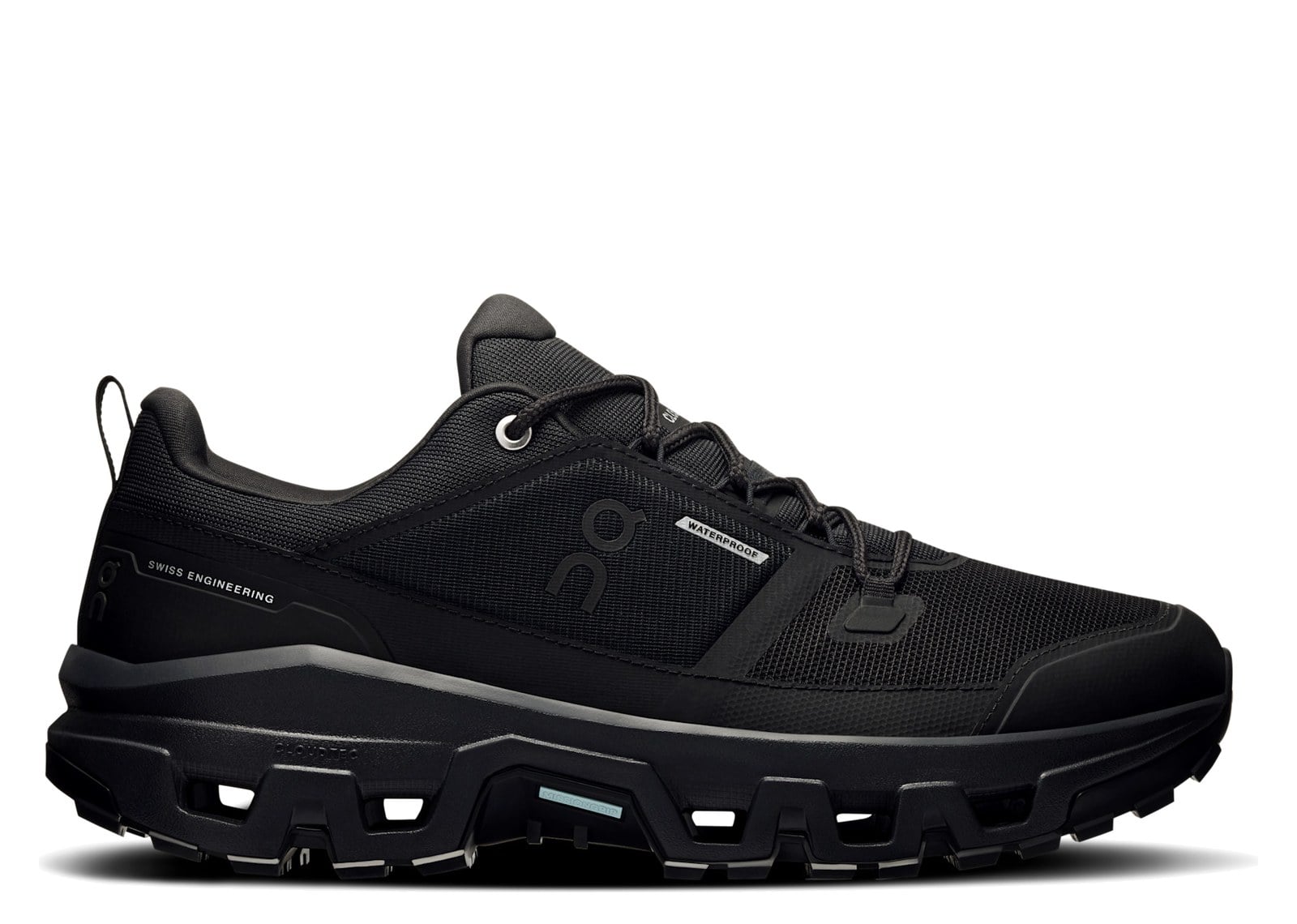 On Running Cloudrock Low Waterproof All Black
