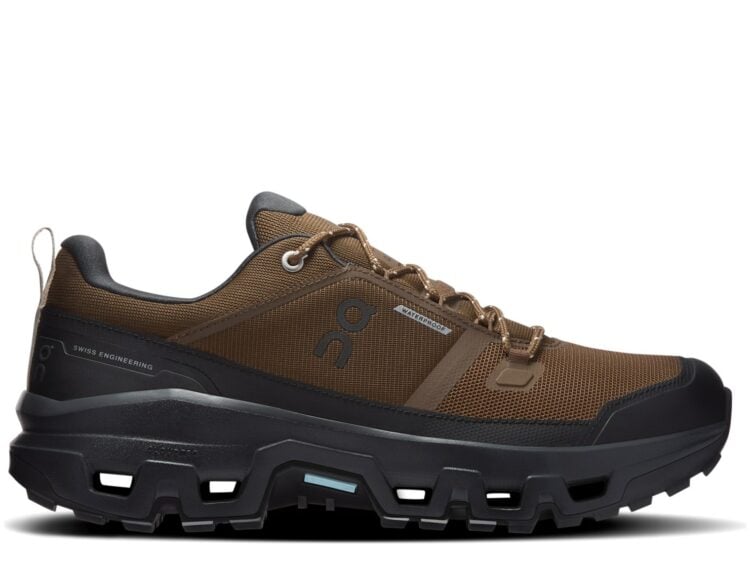 On Running Cloudrock Low Waterproof Earth Black