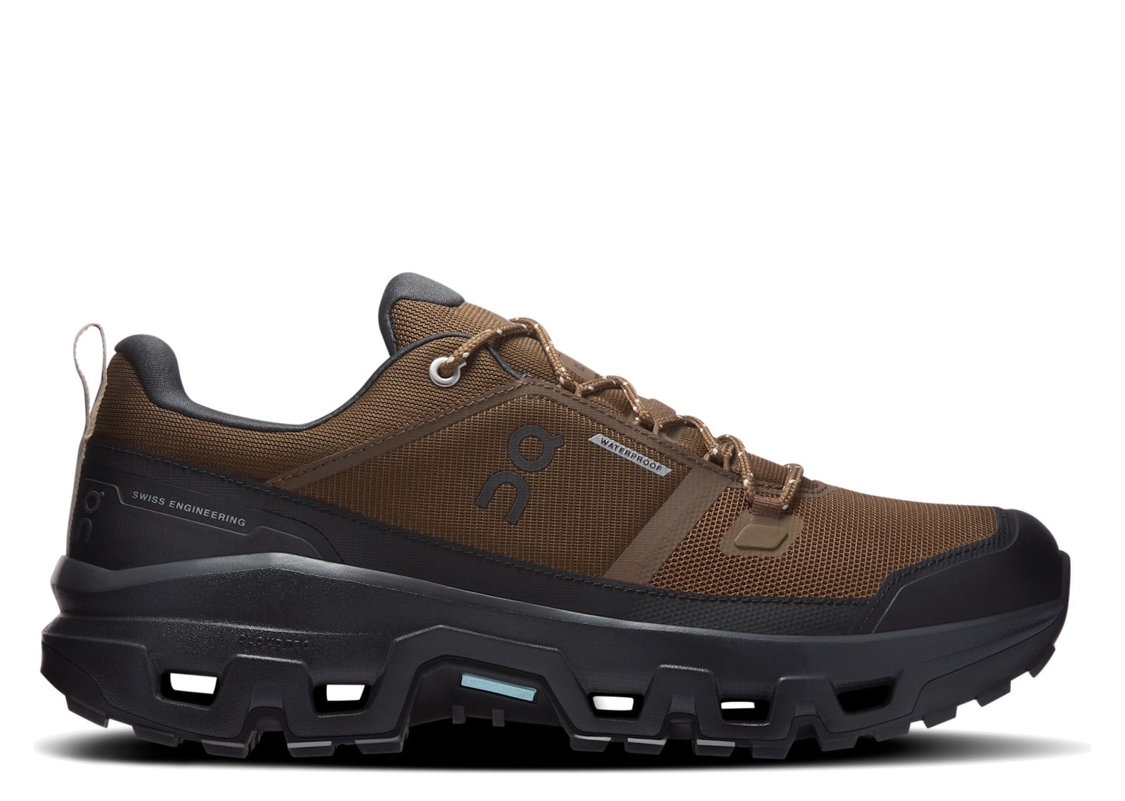 On Running Cloudrock Low Waterproof Earth Black