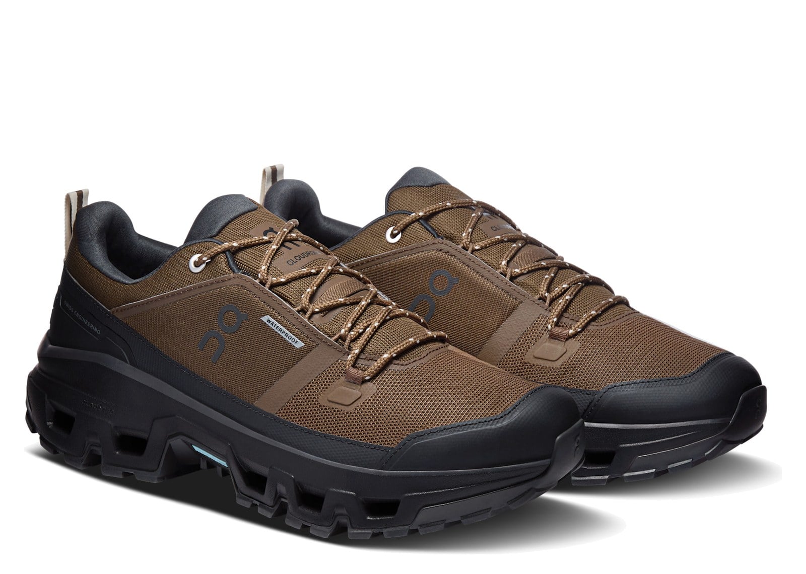 On Running Cloudrock Low Waterproof Earth Black - görsel 3