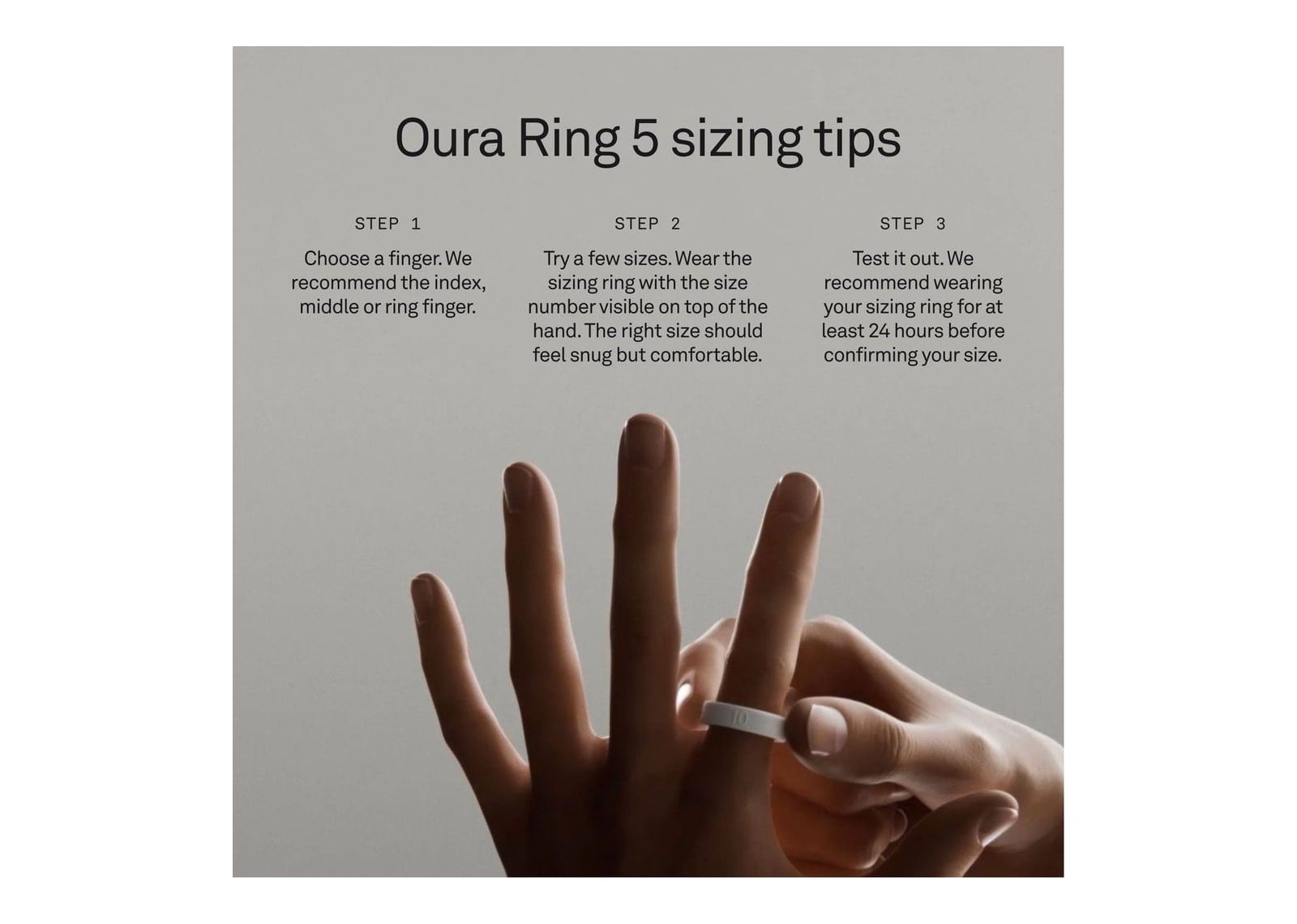 Oura Ring 5 Sizing Kit - görsel 4