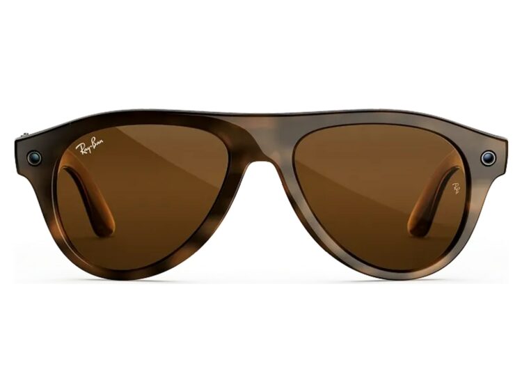 Ray-Ban Meta Aviator Gen 3 AI Smart Glasses Brown Lens Havana