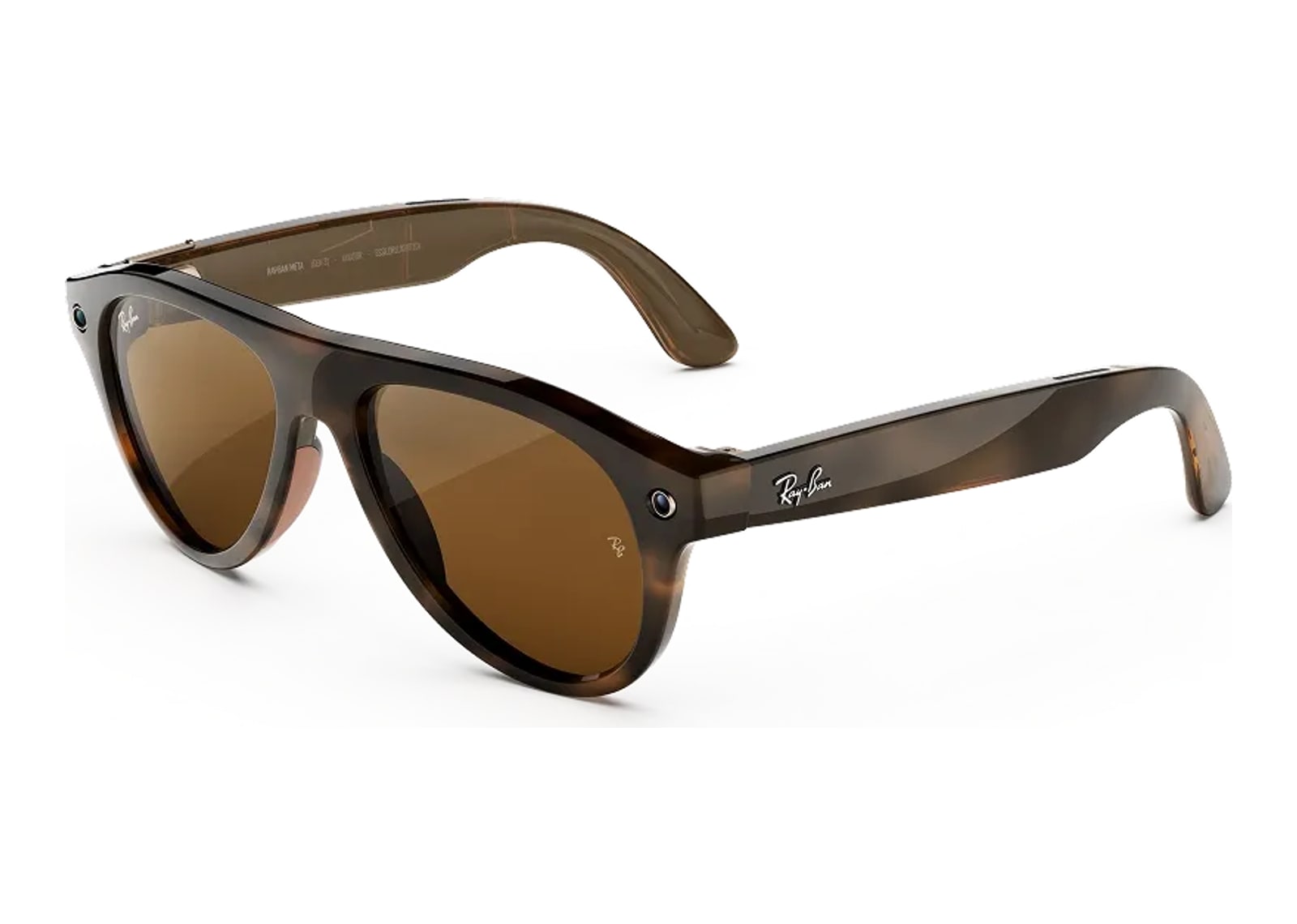 Ray-Ban Meta Aviator Gen 3 AI Smart Glasses Brown Lens Havana - görsel 3