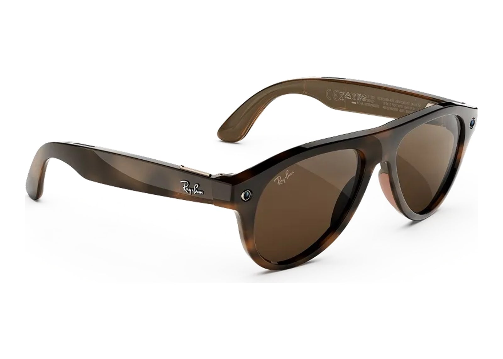Ray-Ban Meta Aviator Gen 3 AI Smart Glasses Transitions Brown Lens Havana - görsel 2