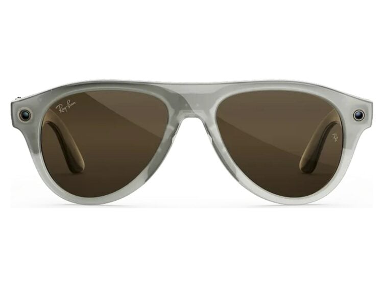 Ray-Ban Meta Aviator Gen 3 AI Smart Glasses Transitions Brown Lens Milky Warm Beige