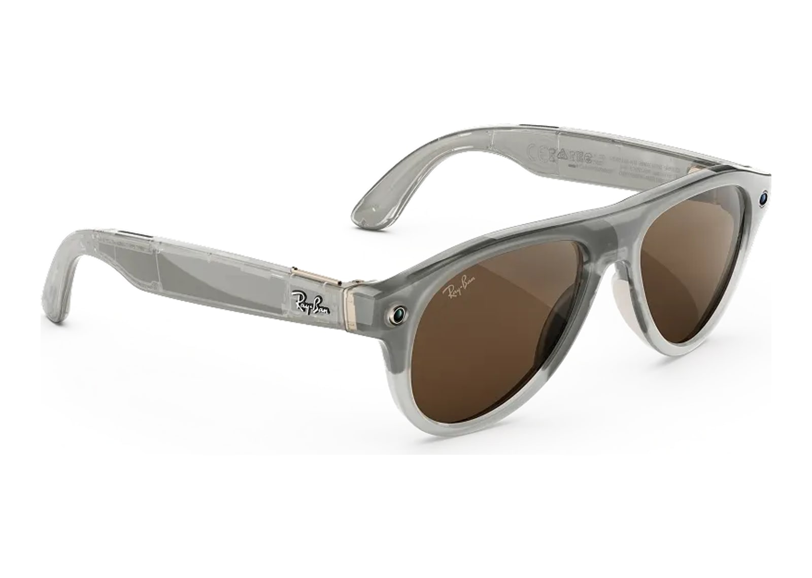 Ray-Ban Meta Aviator Gen 3 AI Smart Glasses Transitions Brown Lens Milky Warm Beige - görsel 2