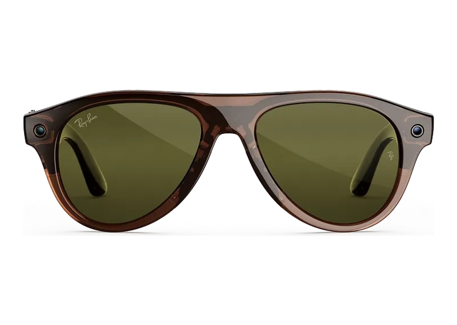 Ray-Ban Meta Aviator Gen 3 AI Smart Glasses Transitions Jade Lens Transparent Umber