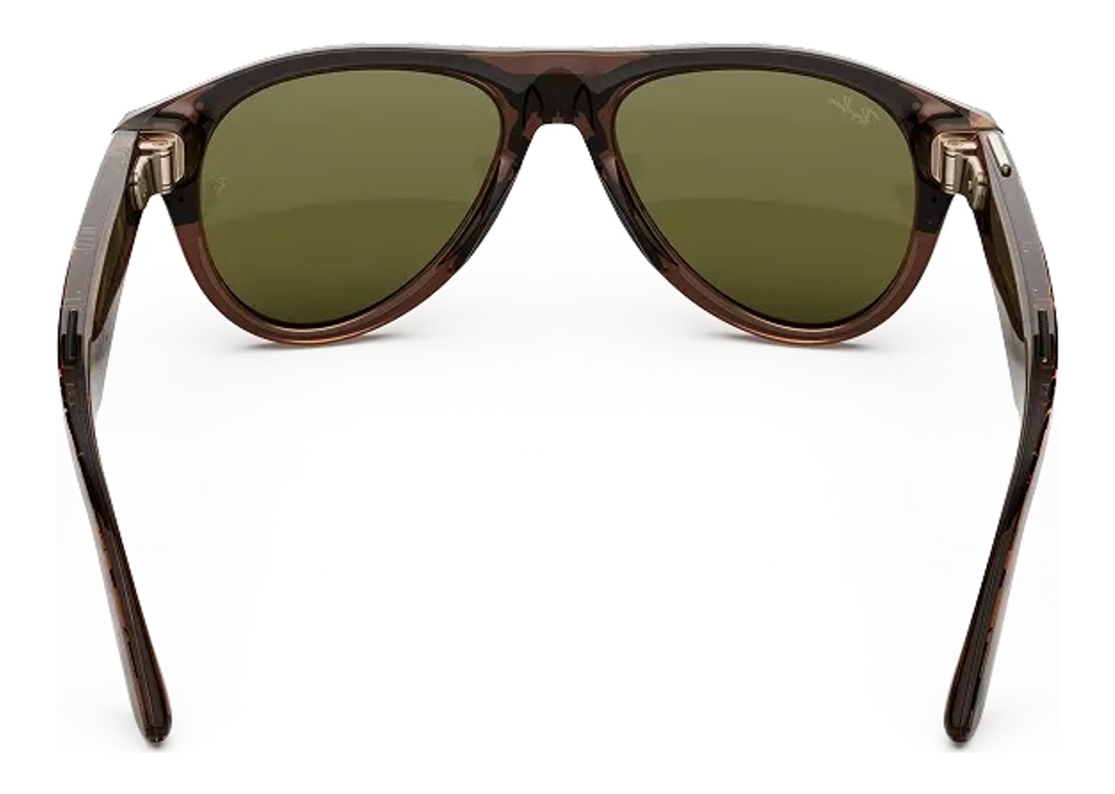 Ray-Ban Meta Aviator Gen 3 AI Smart Glasses Transitions Jade Lens Transparent Umber - görsel 3