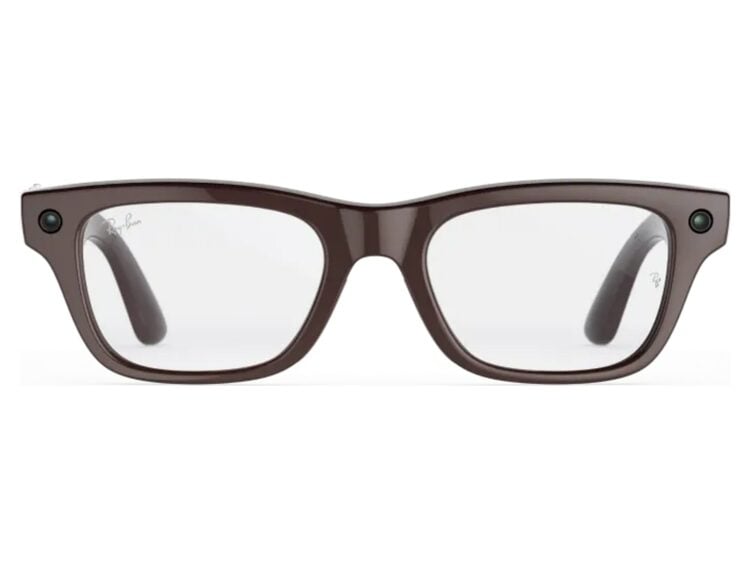 Ray-Ban Meta Blayzer Optics Gen 2 AI Smart Glasses Clear Lens Brick Brown