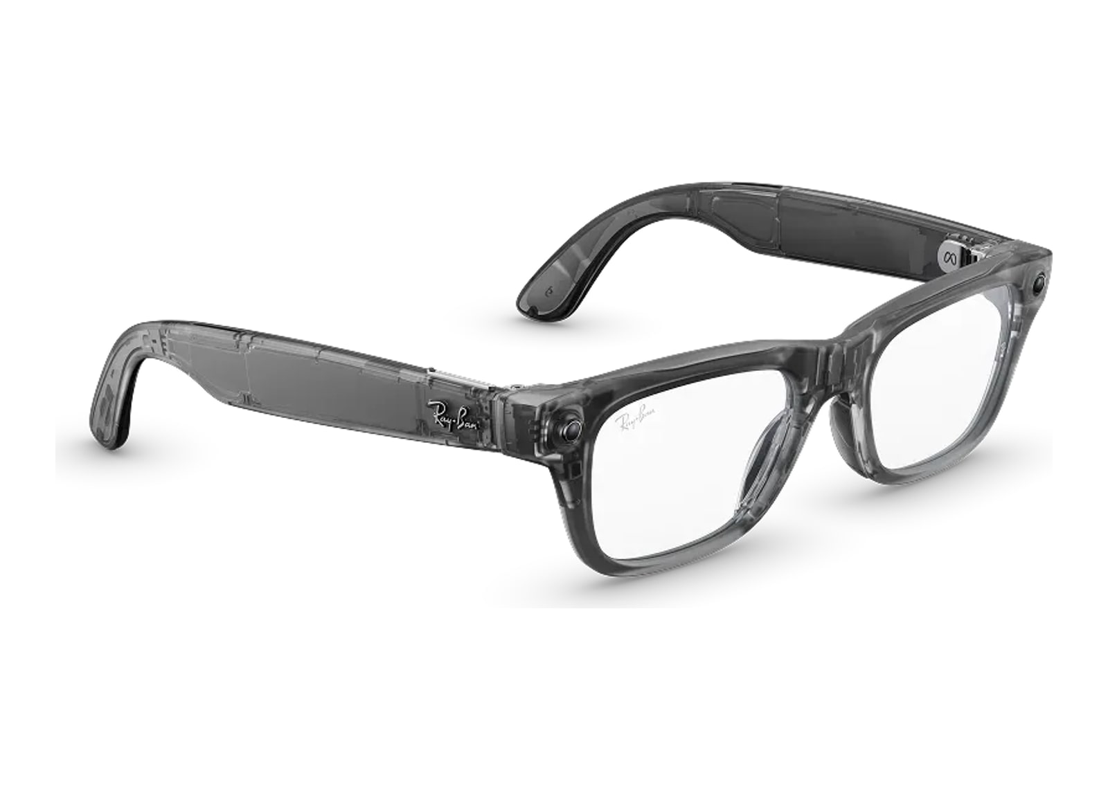 Ray-Ban Meta Blayzer Optics Gen 2 AI Smart Glasses Clear Lens Matte Ice Grey - görsel 2
