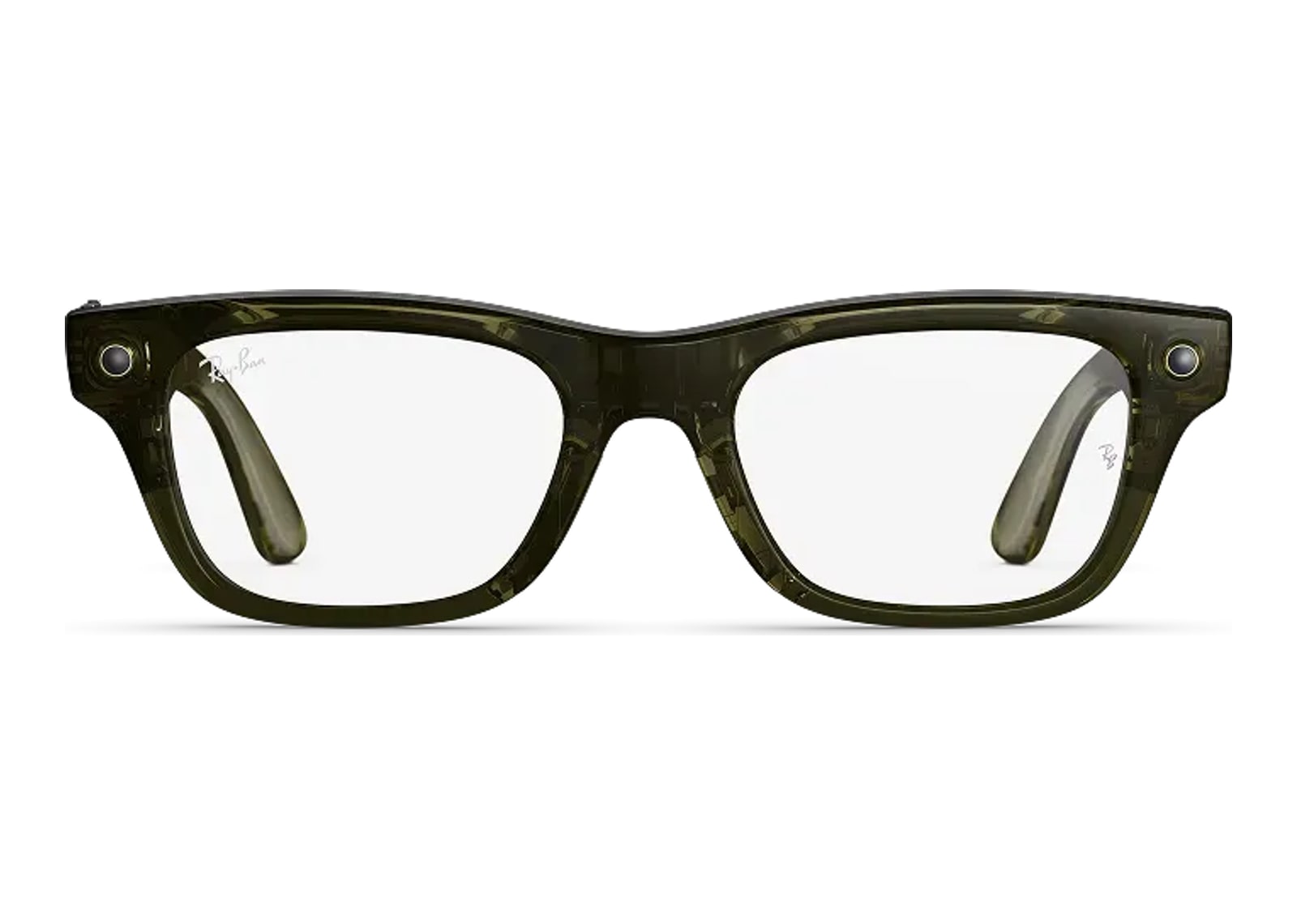 Ray-Ban Meta Blayzer Optics Gen 2 AI Smart Glasses Clear Lens Shiny Dark Olive