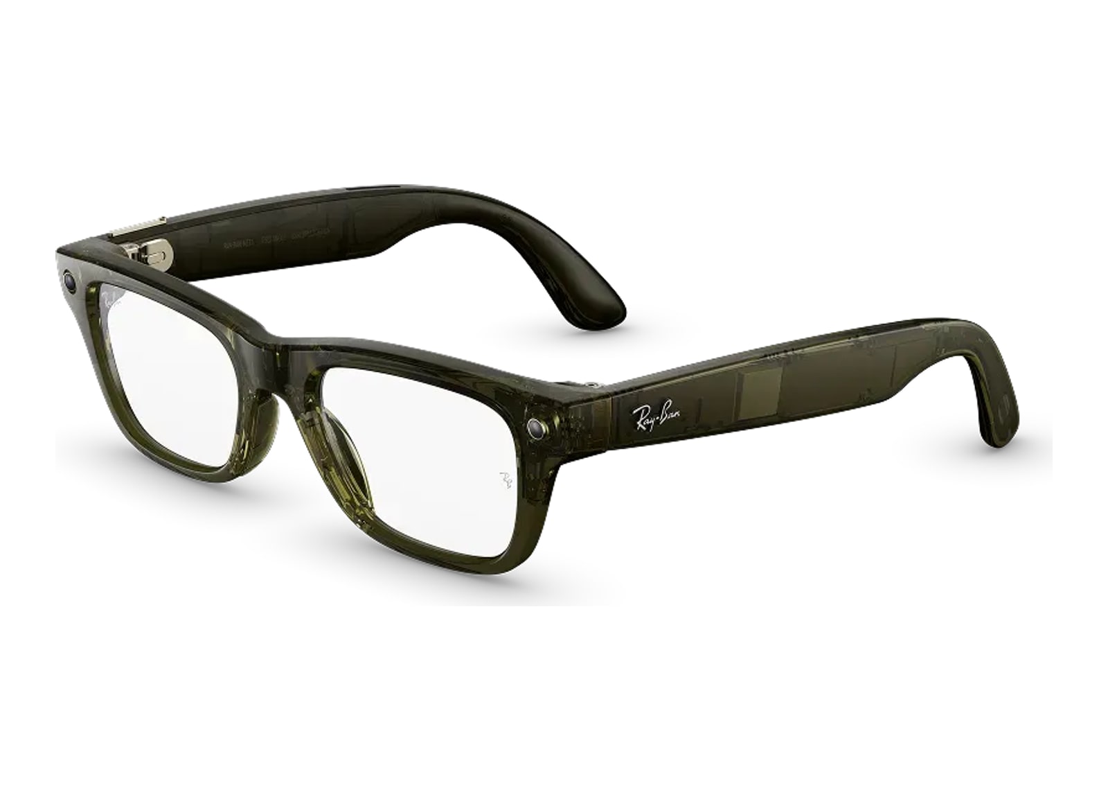 Ray-Ban Meta Blayzer Optics Gen 2 AI Smart Glasses Clear Lens Shiny Dark Olive - görsel 2
