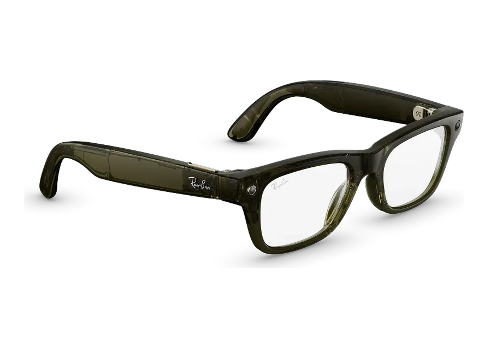 Ray-Ban Meta Blayzer Optics Gen 2 AI Smart Glasses Clear Lens Shiny Dark Olive - görsel 3