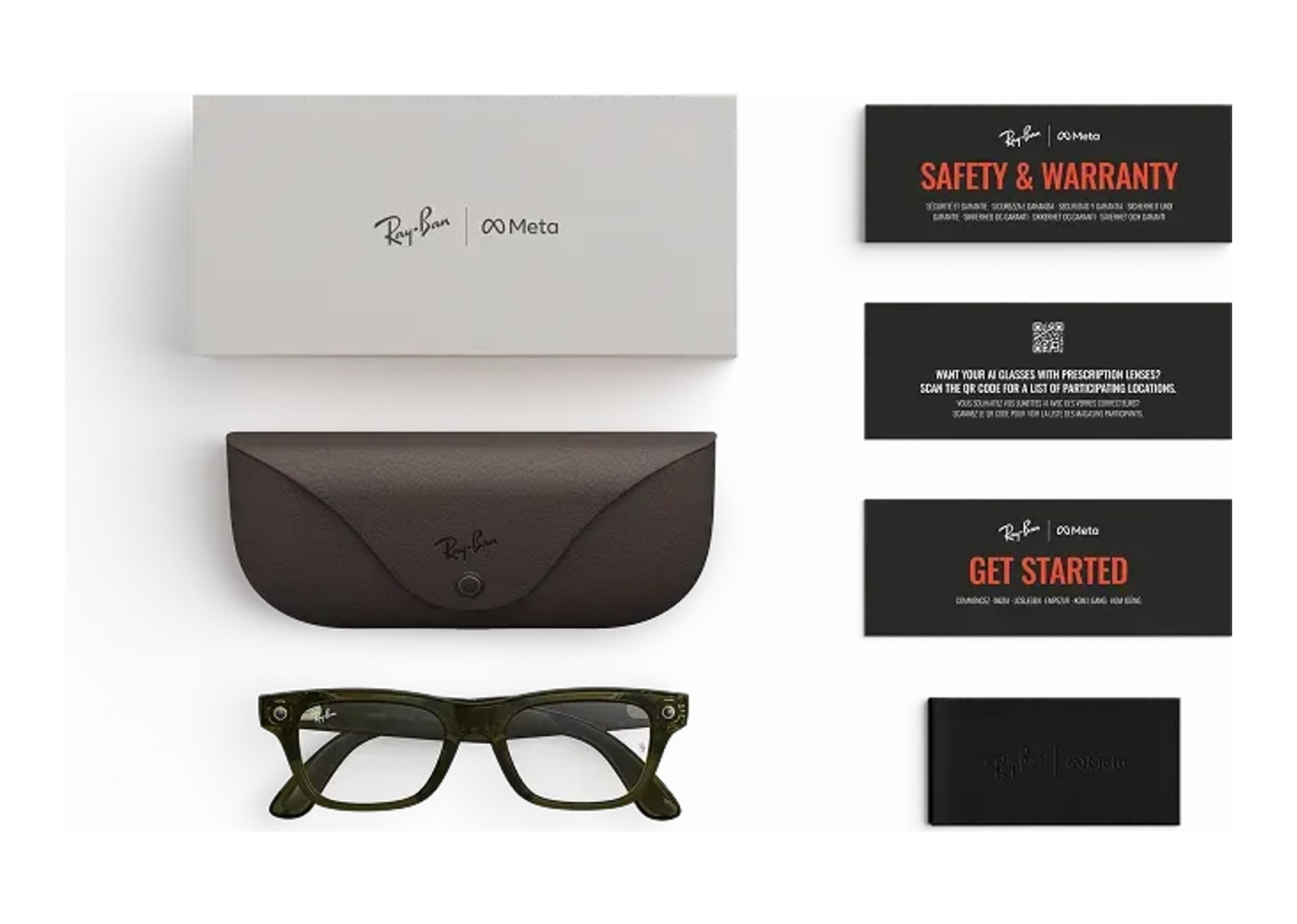 Ray-Ban Meta Blayzer Optics Gen 2 AI Smart Glasses Clear Lens Shiny Dark Olive - görsel 5