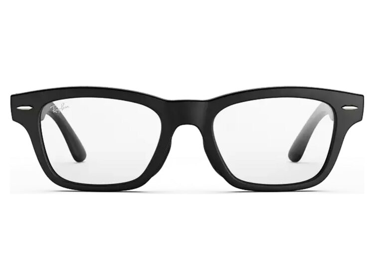 Ray-Ban Meta Burbank Audio AI Smart Glasses Clear Lens Matte Black
