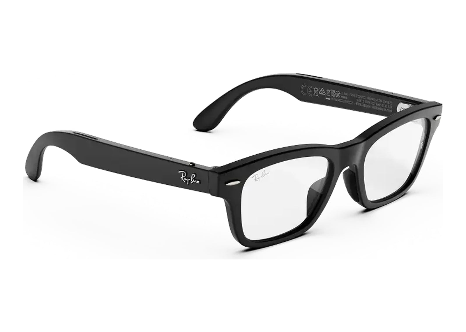 Ray-Ban Meta Burbank Audio AI Smart Glasses Clear Lens Matte Black - görsel 2