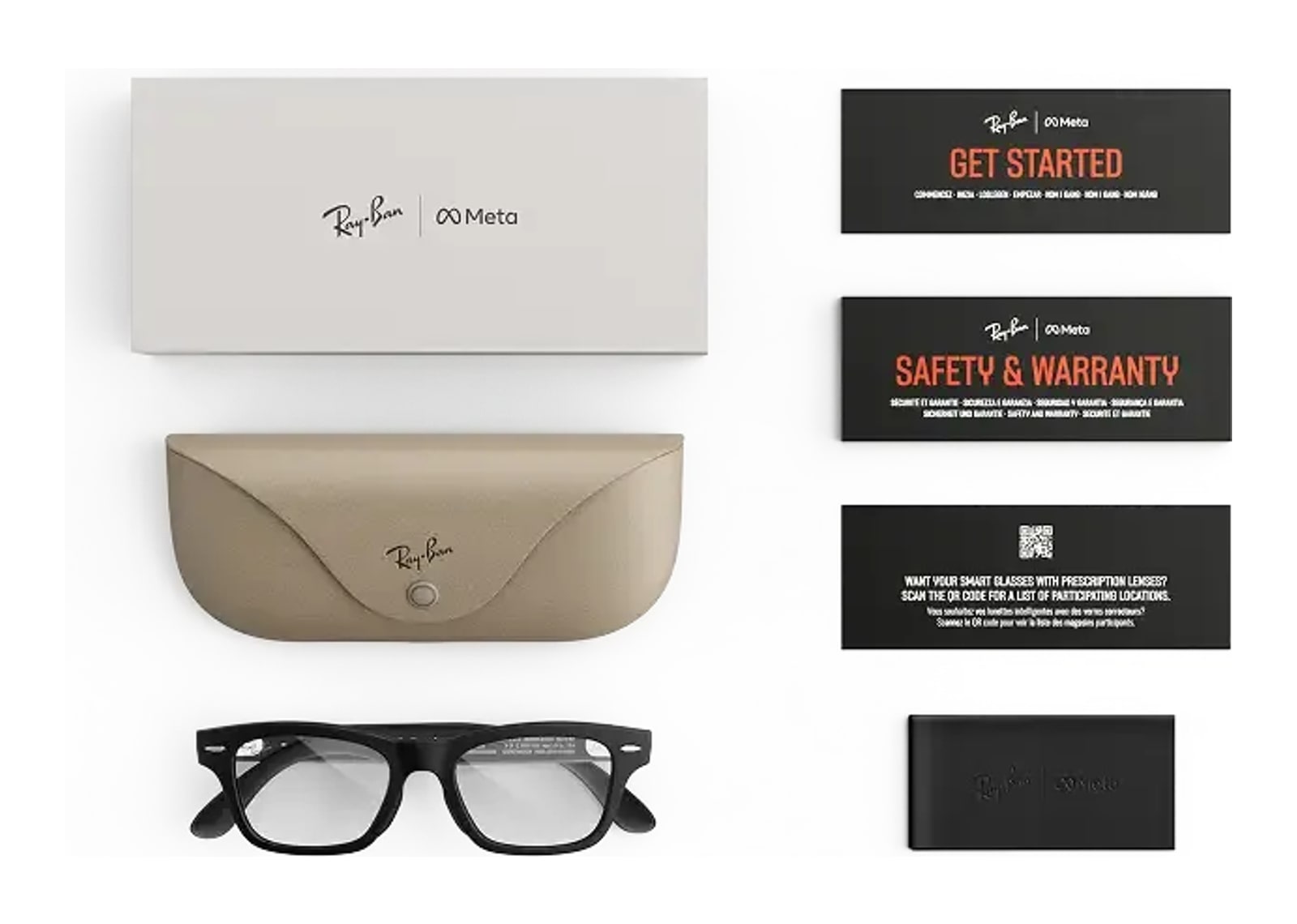 Ray-Ban Meta Burbank Audio AI Smart Glasses Clear Lens Matte Black - görsel 5