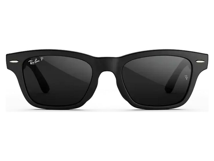 Ray-Ban Meta Burbank Audio AI Smart Glasses Polarized Grey Lens Matte Black