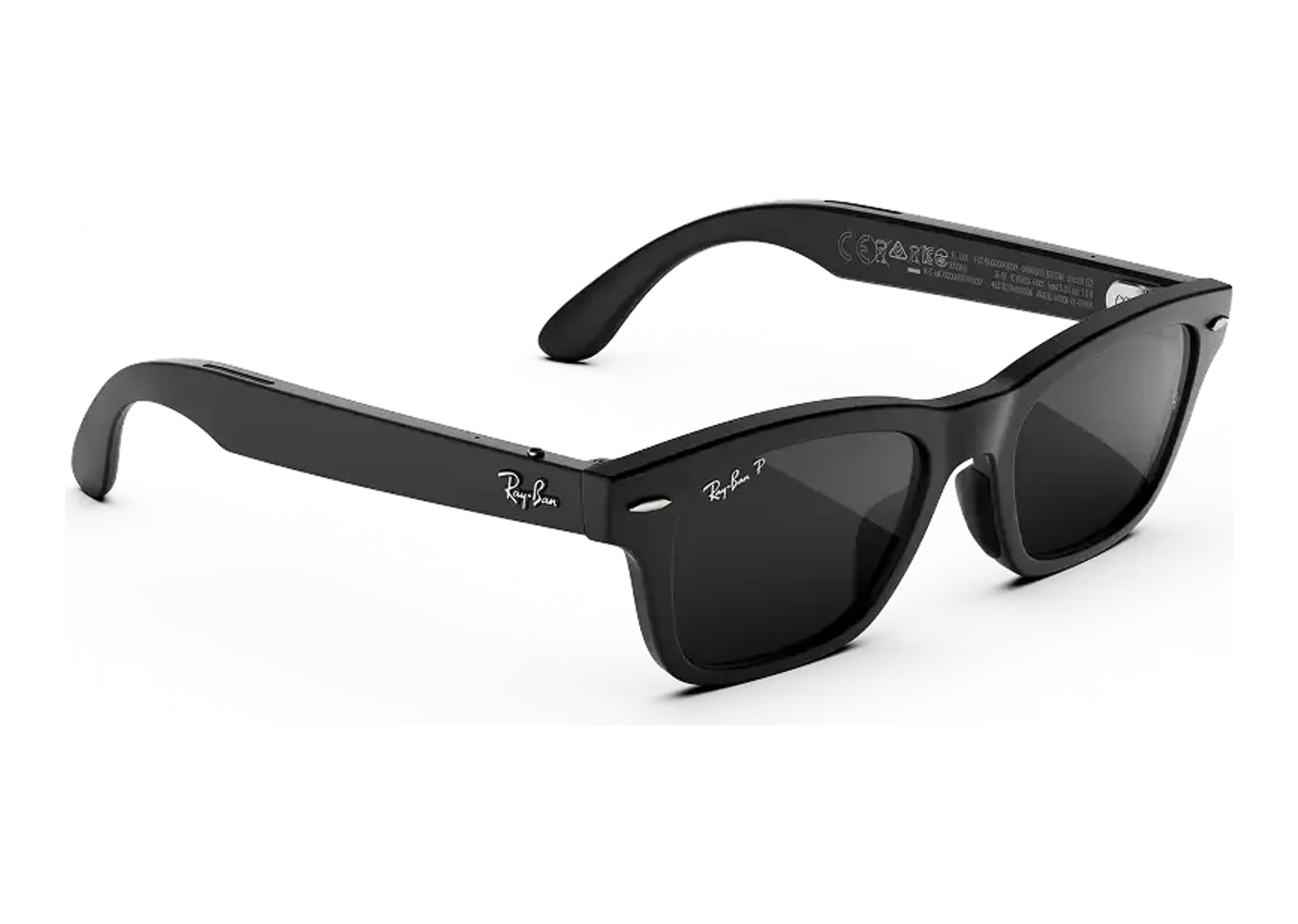 Ray-Ban Meta Burbank Audio AI Smart Glasses Polarized Grey Lens Matte Black - görsel 2