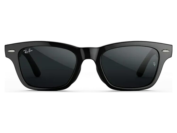 Ray-Ban Meta Burbank Audio AI Smart Glasses Transitions Grey Lens Shiny Black