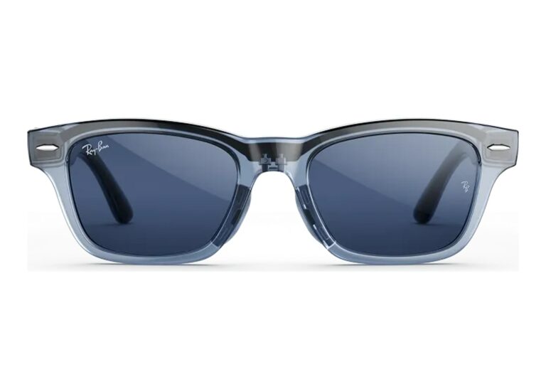 Ray-Ban Meta Burbank Audio AI Smart Glasses Transitions Sapphire Lens Blue